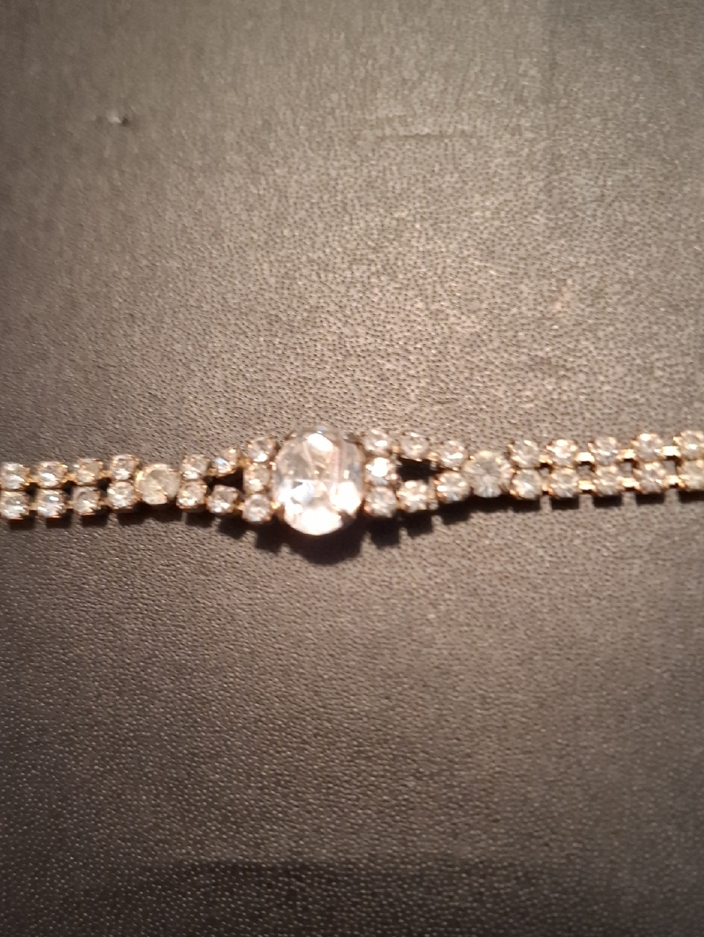 Crystal Tennis Bracelet - Clear Stones
